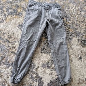 Gray cargo sweatpants